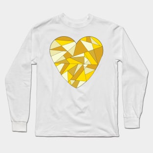 Fractured Heart of Gold Long Sleeve T-Shirt